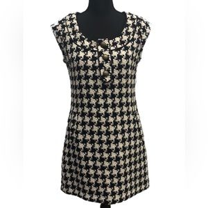 Nick&Mo black and white tweed dress,size M